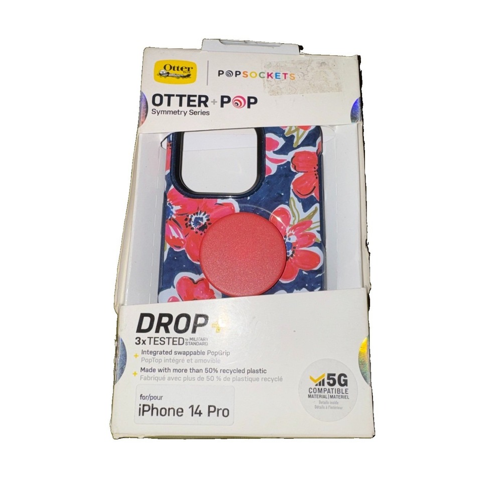 Otterbox PopSockets Otter+Pop Symmetry Series Phone Case iPhone 14 Pro Flowerama